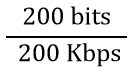 A slotted ALOHA network transmits 200-bit frames using a shared channel with a 200 Kbps bandwidth. Find the throughput of the system, if the system (all stations put together) produces 250 frames per second: