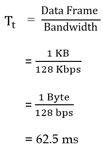 Consider a 128 × 103 bits/ second satellite communication link with one way propagation delay of 150 milliseconds. Selective retransmission (repeat) protocol is used on this link to send data with a frame size of 1 kilobyte. Neglect the transmission time of acknowledgement. The minimum number of bits required for the sequence number ﬁeld to achieve 100% utilization is _________.