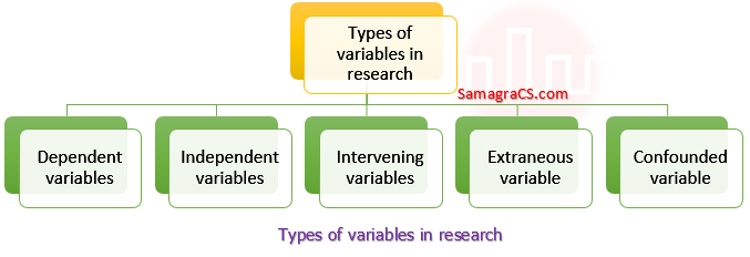 variables in research project