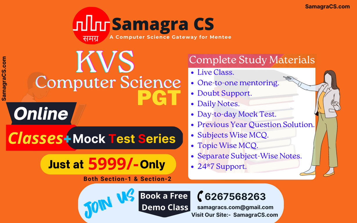 kvs-pgt-computer-science-2022-exam-india-s-no-1-study-materials-samagracs