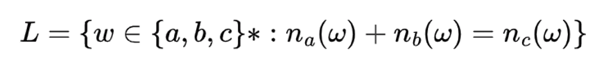 Consider the following language:
L = {w ∈ {a,b,c}* : na (w) + n (w) = nc(w)}
L is
A. Context free but not linear
B. Not context free
C. Context free and linear
D. Linear